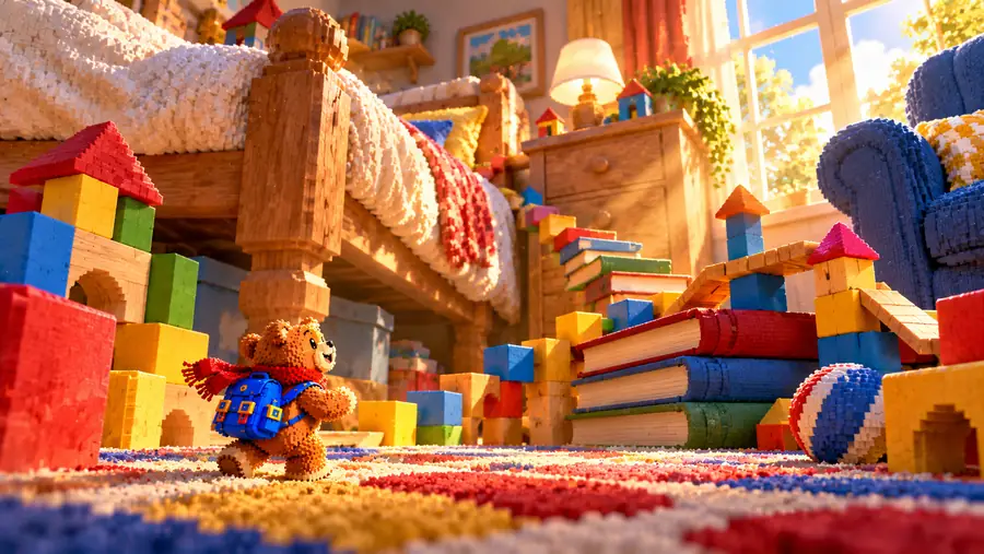 Giant House world in Super Bear Adventure