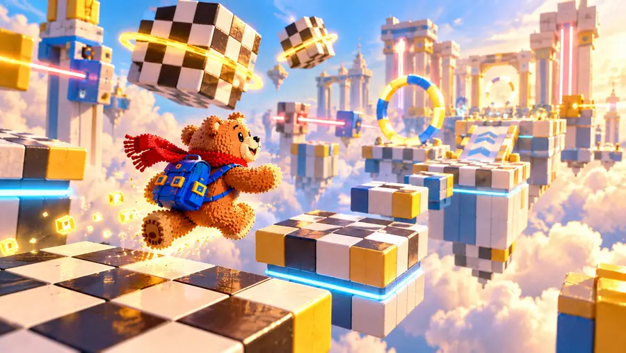 Test World world in Super Bear Adventure